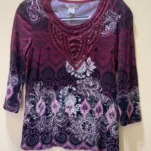 Hannah embellished cotton Top M/M
